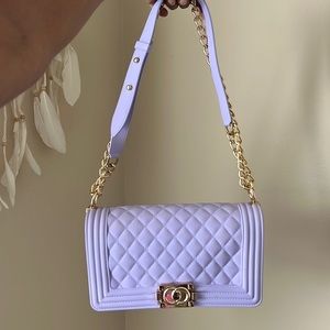 Cute Lilac Silicone Bag